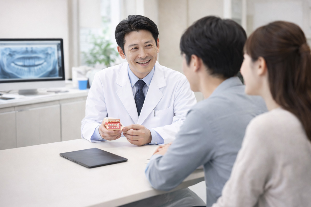 安心して通える歯科医院の診療風景