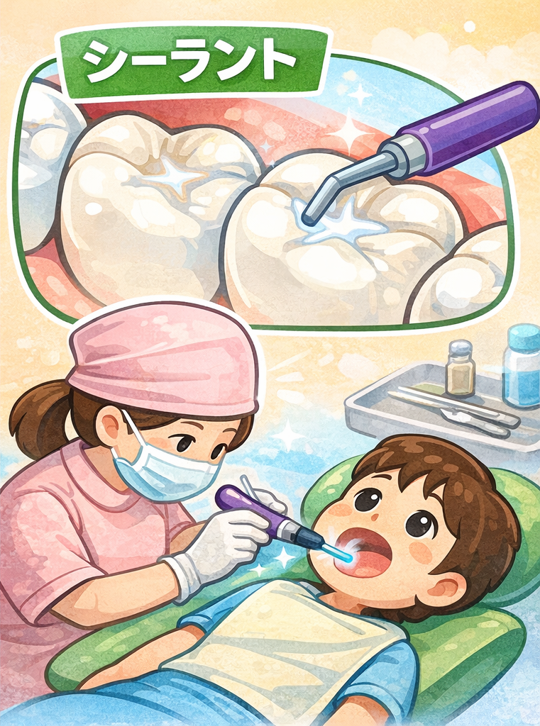 シーラント 処置 奥歯 むし歯予防 小児歯科